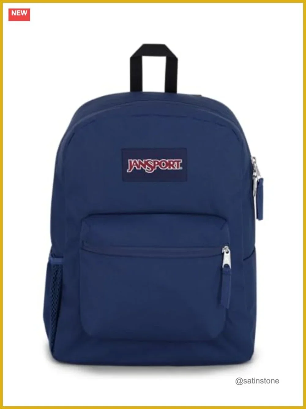 Recycled Polyester Daypack Backpack with Padded Back Panel and Shoulder Straps